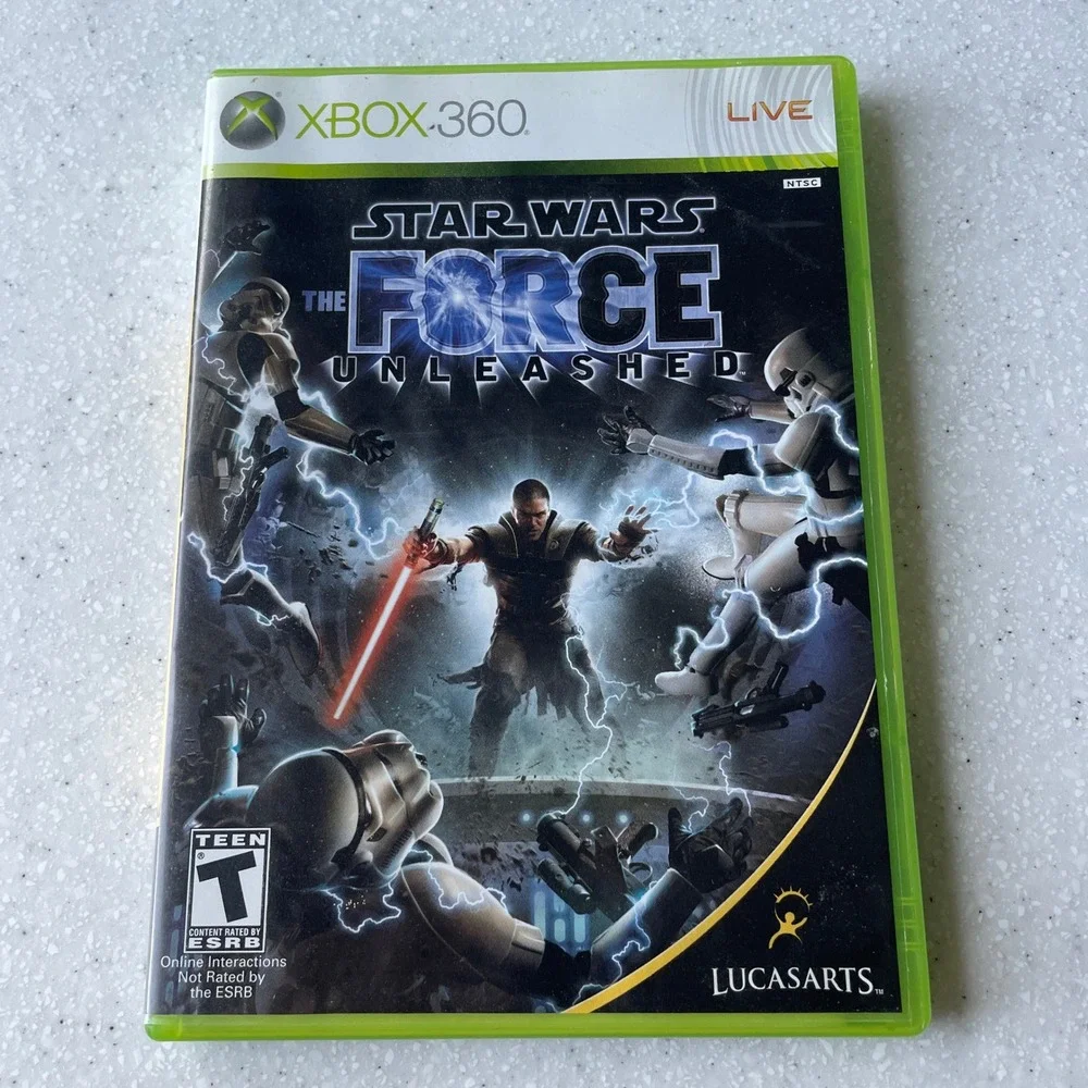 Star Wars The Force Unleashed Xbox 360 LucasArts 2008 Action Game CIB